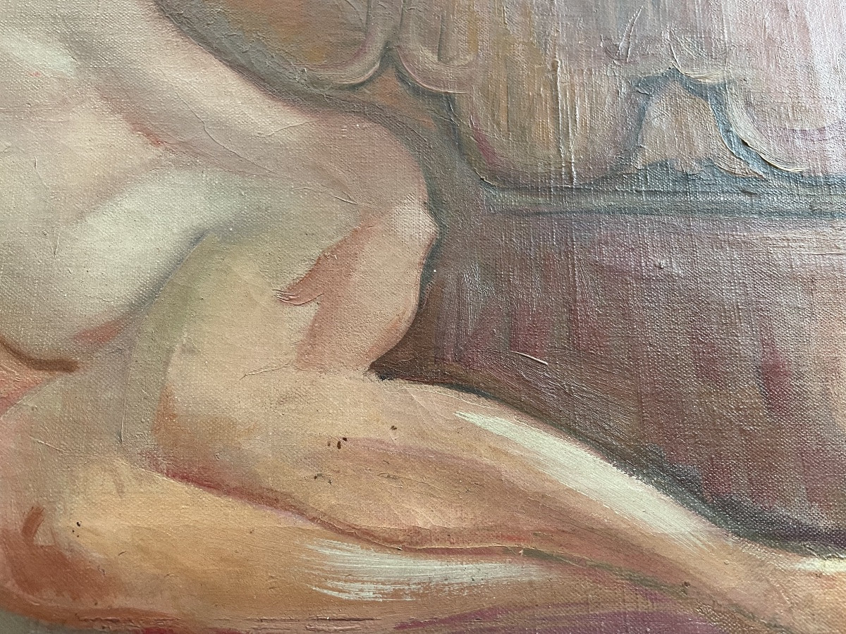 Reclining Nude By Nicolas Poliakoff -photo-6