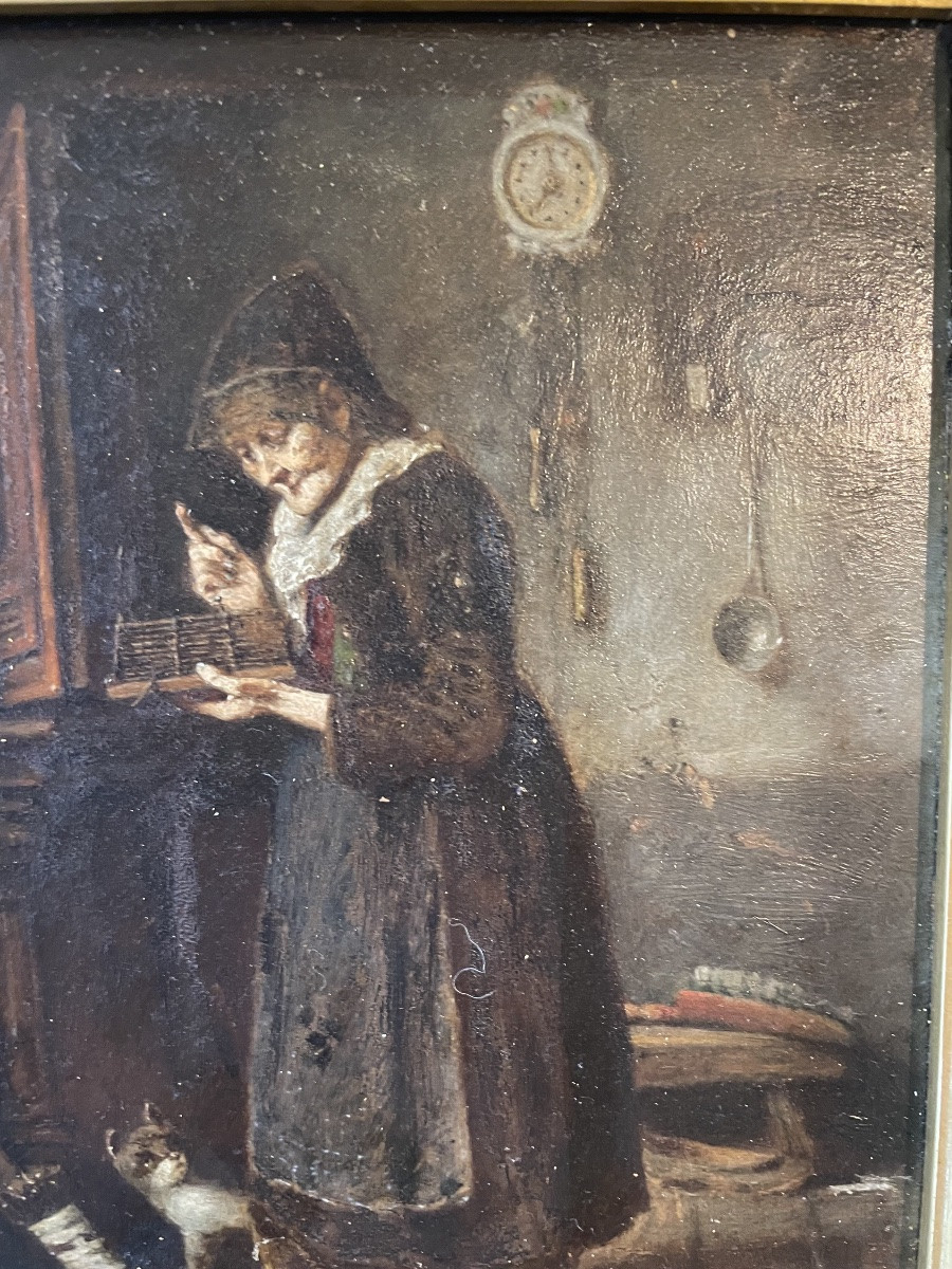 Lady And Her Cat -photo-1