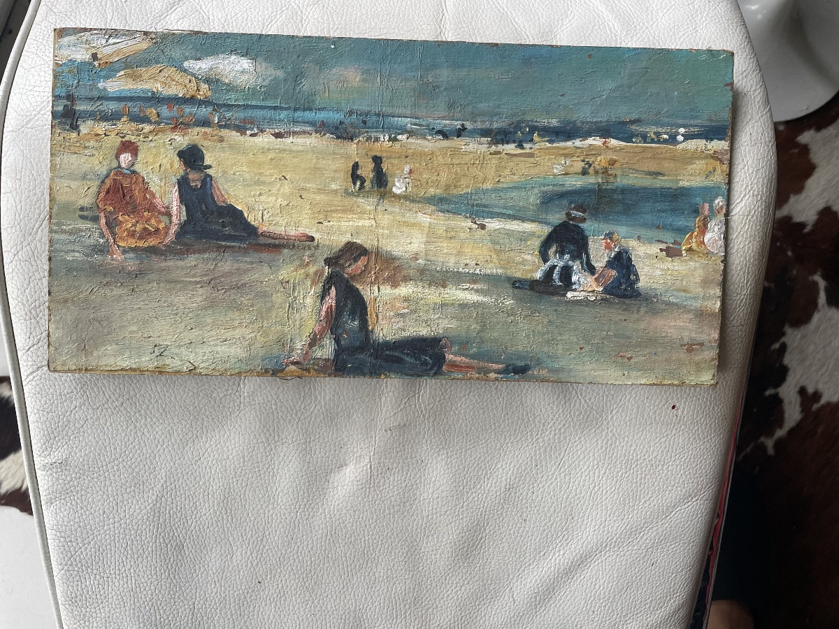 The Beach And Its Bathers By C. Bernard -photo-2