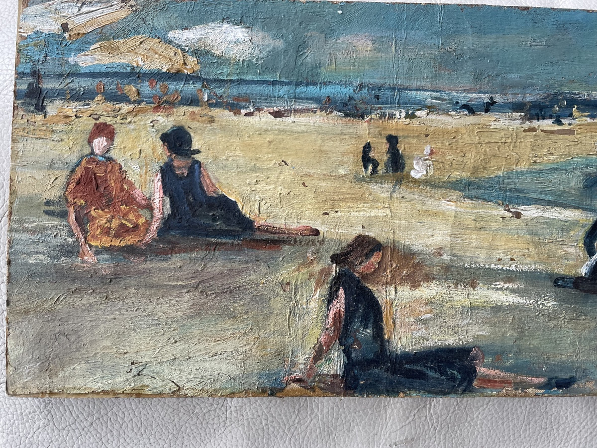 The Beach And Its Bathers By C. Bernard 