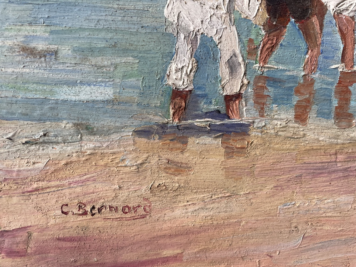 Enfants à la baignade de C .Bernard 