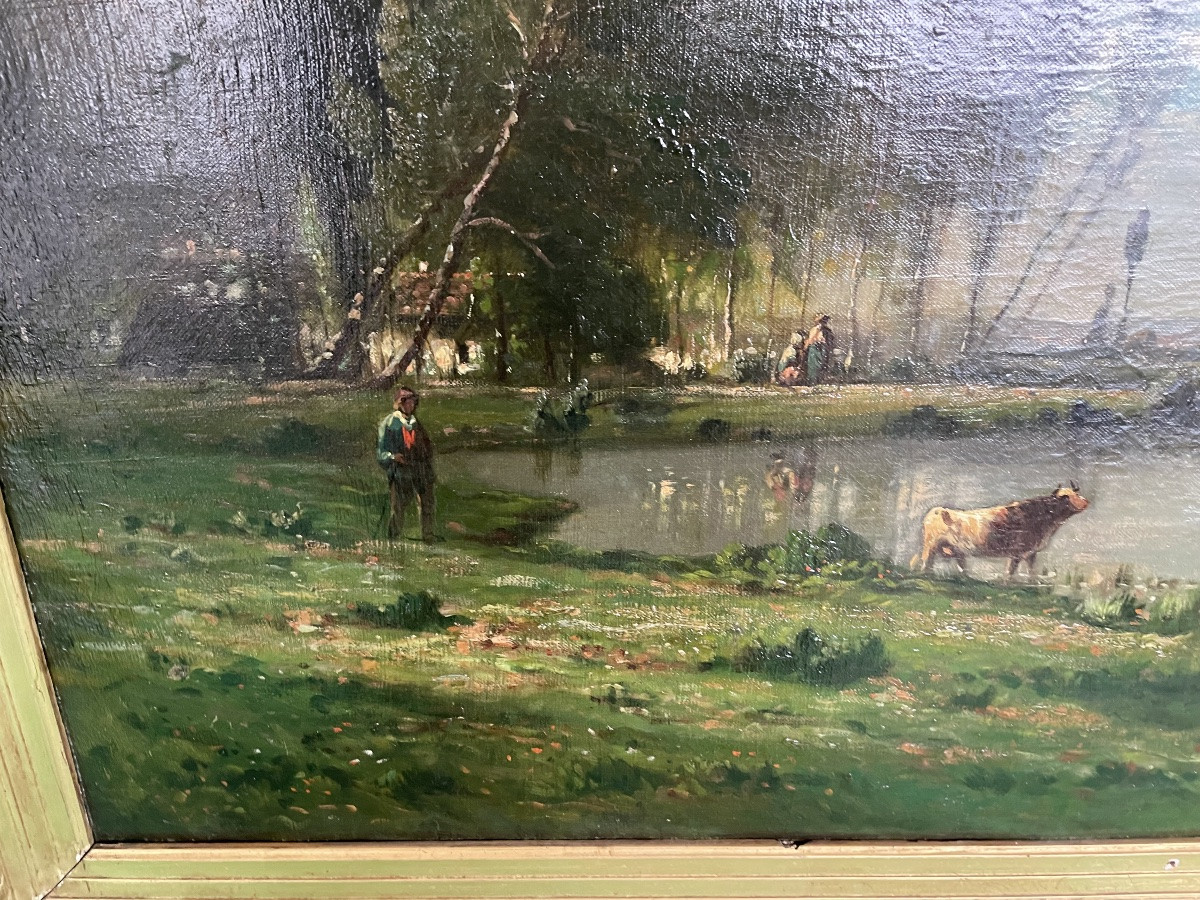 Vaches à l’étang -photo-4