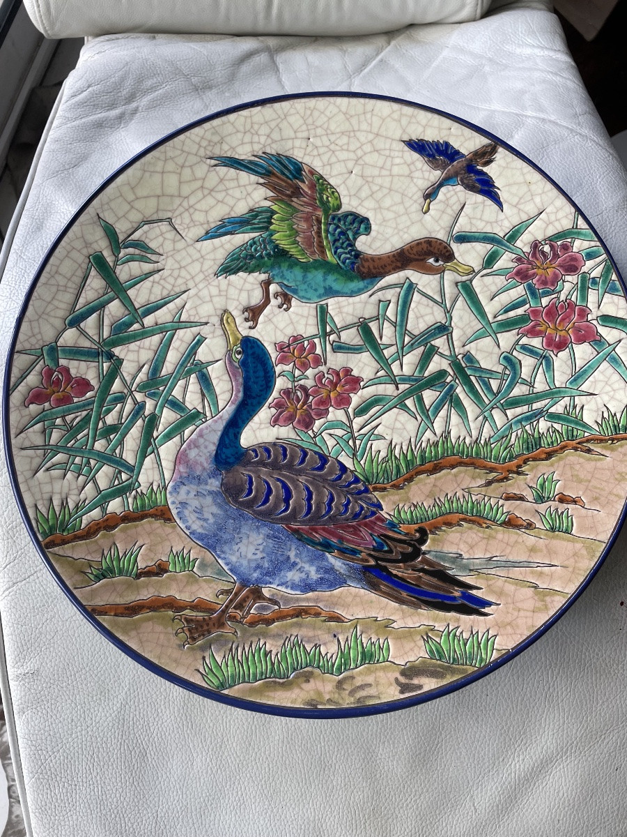 Grand plat Longwy R.Rizzi -photo-3