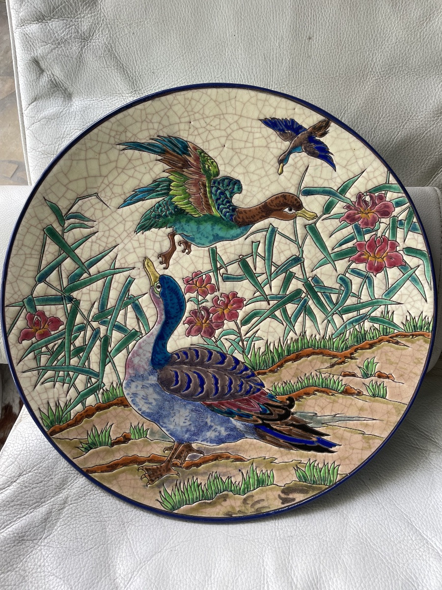 Grand plat Longwy R.Rizzi -photo-4