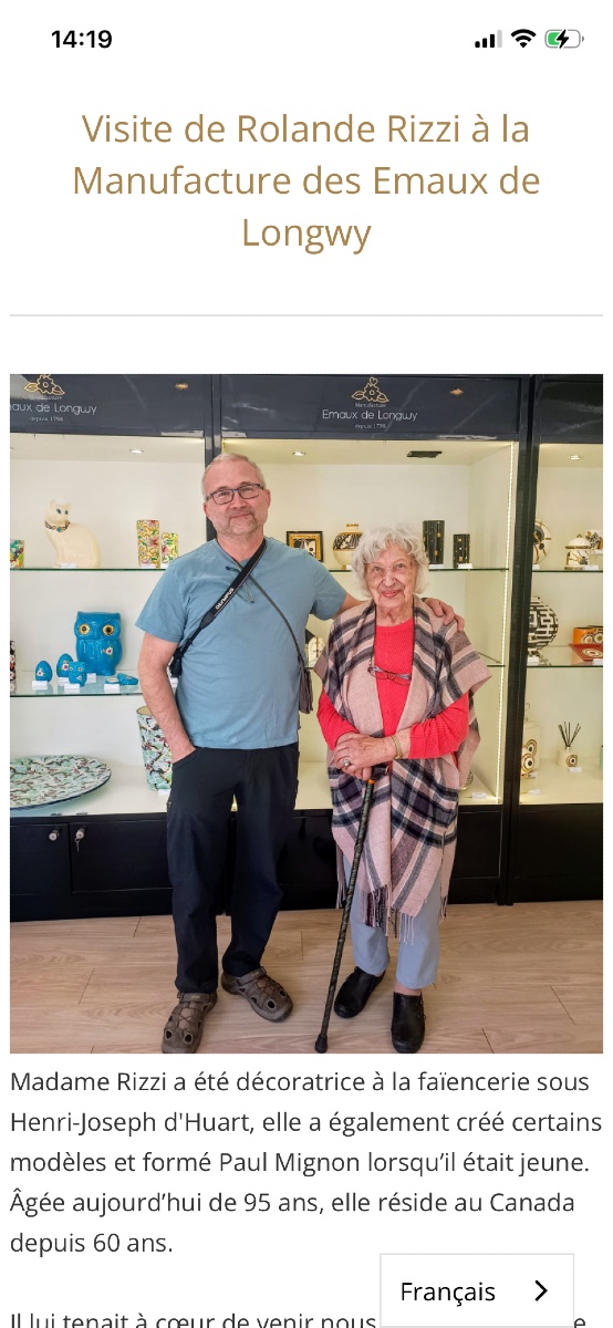 Grand plat Longwy R.Rizzi -photo-8