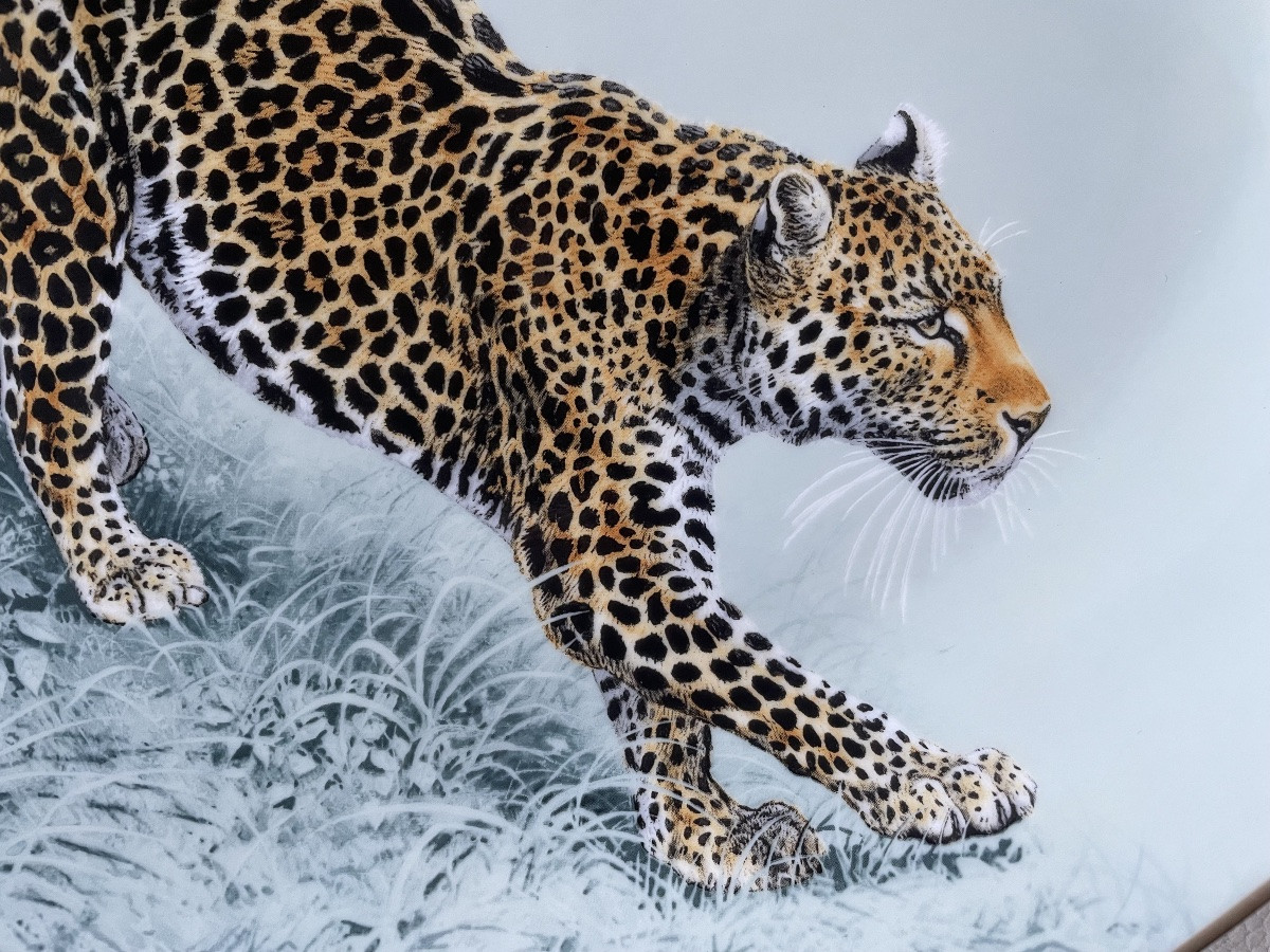 Plat au Jaguar porcelaine Hermès-photo-8