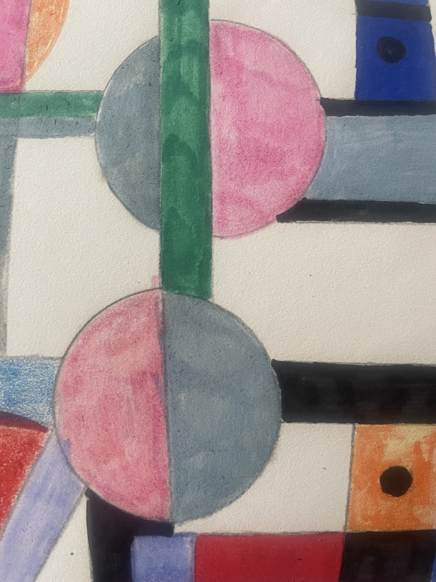 Tableau cubiste de Clausen Franciska -photo-3