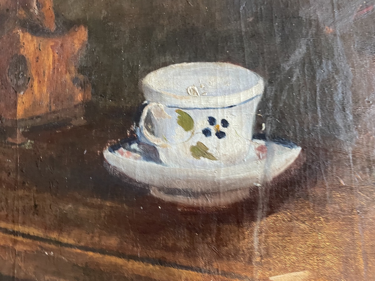 Le moulin à café et sa tasse 