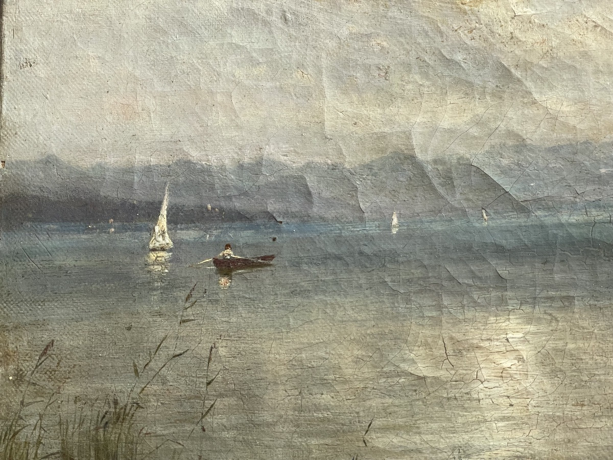 Barques et voiliers sur un lac -photo-6