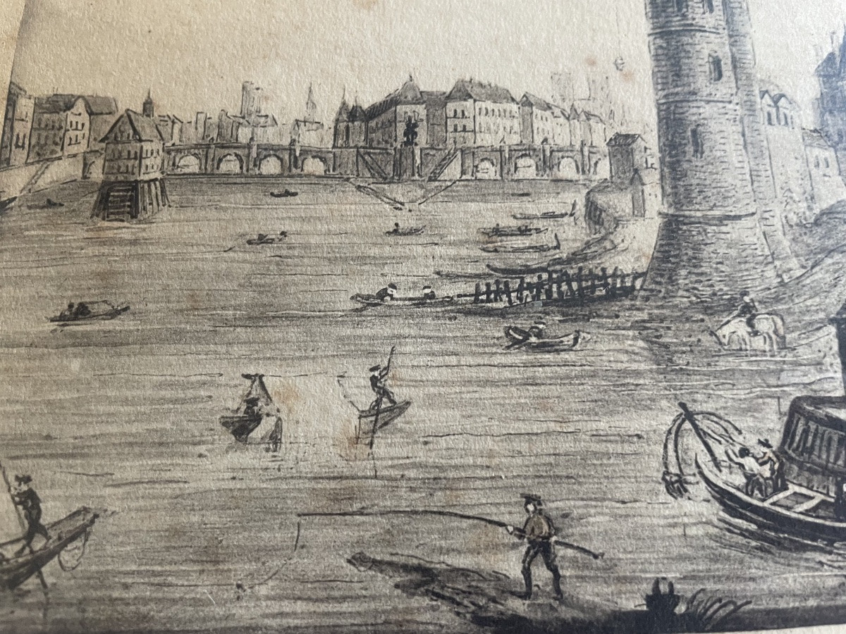 Gravure de Paris : la tour de Nesle -photo-2