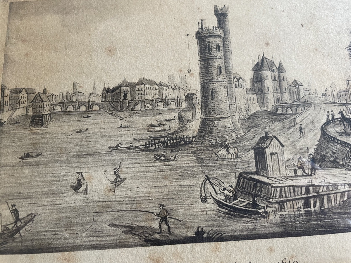 Gravure de Paris : la tour de Nesle -photo-3