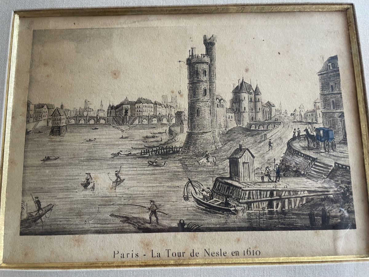 Gravure de Paris : la tour de Nesle -photo-4