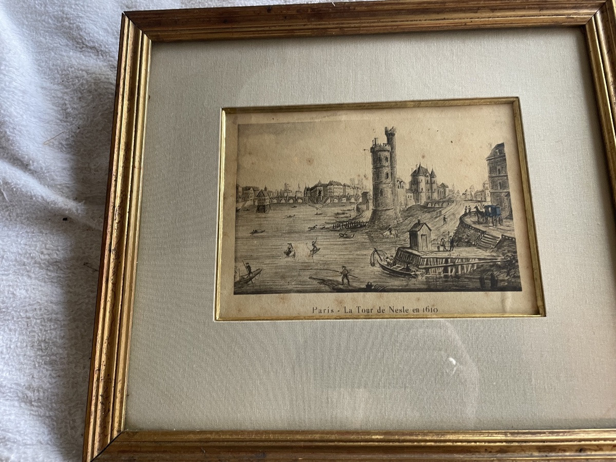 Gravure de Paris : la tour de Nesle -photo-3