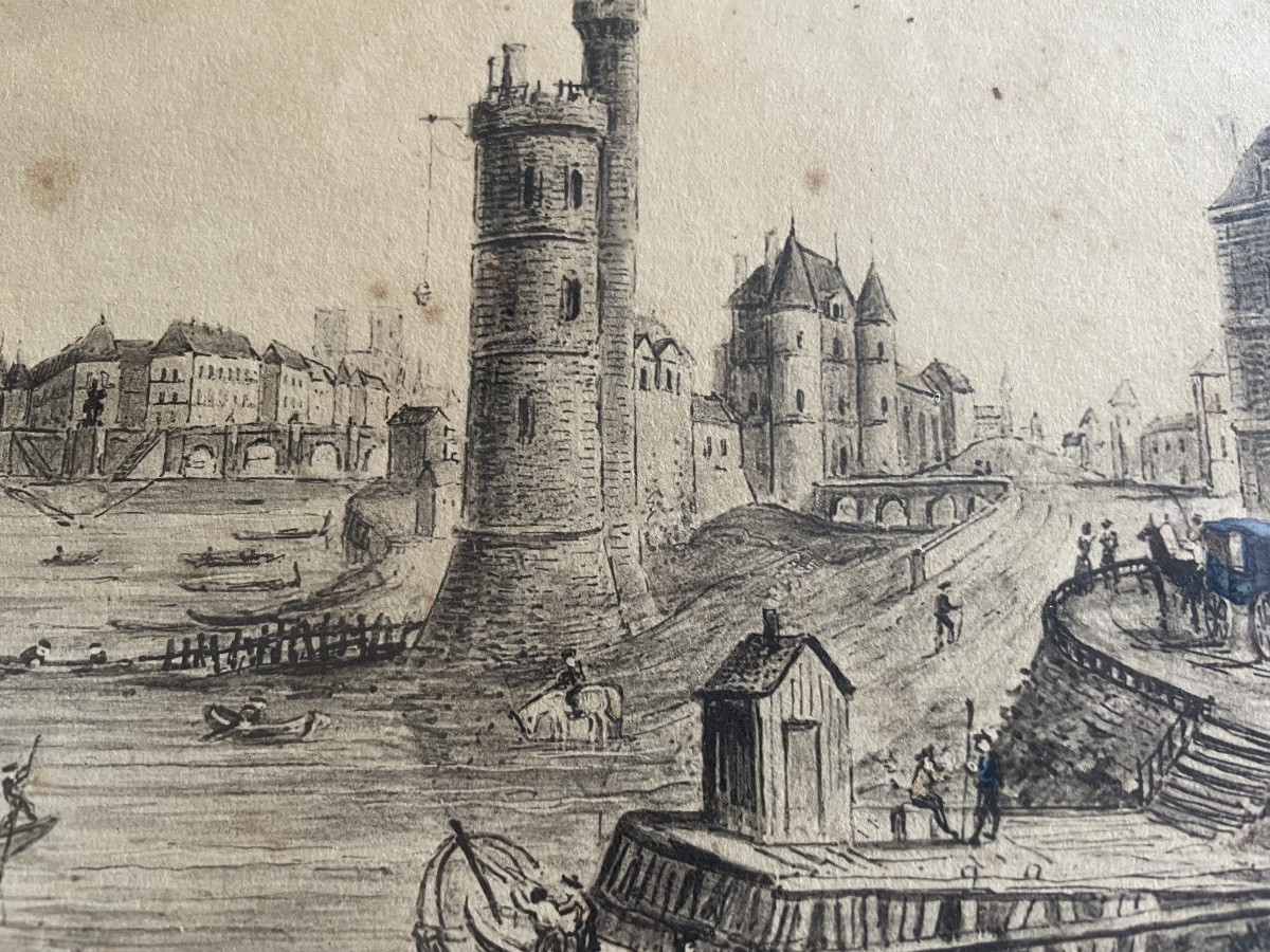 Gravure de Paris : la tour de Nesle -photo-6