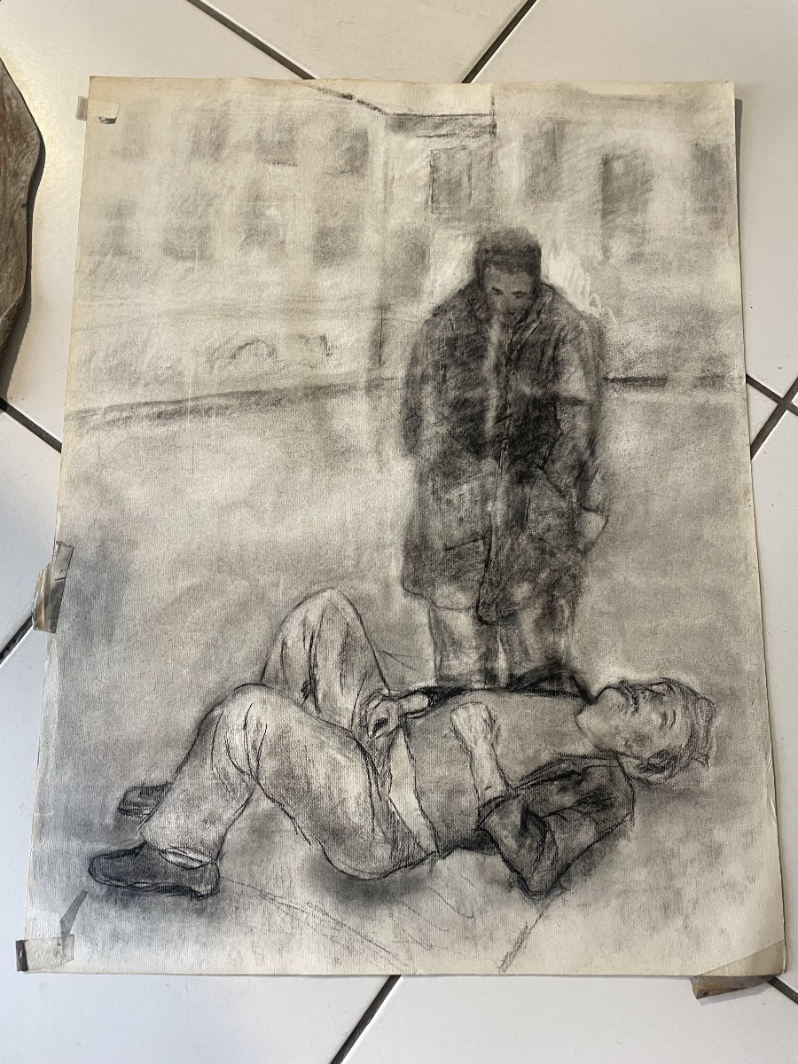 Grand dessin : l’ivrogne 