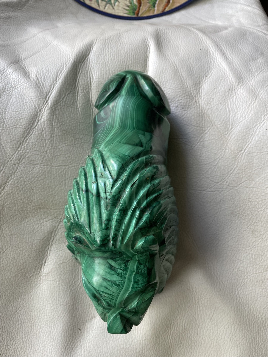 Malachite Lion Sculpture -photo-8