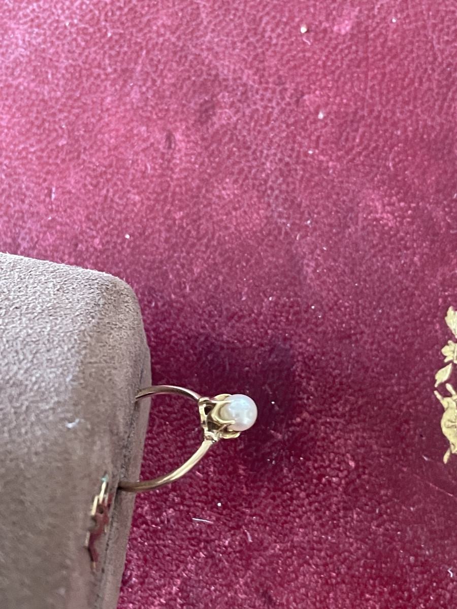Gold And Pearl Ring -photo-4