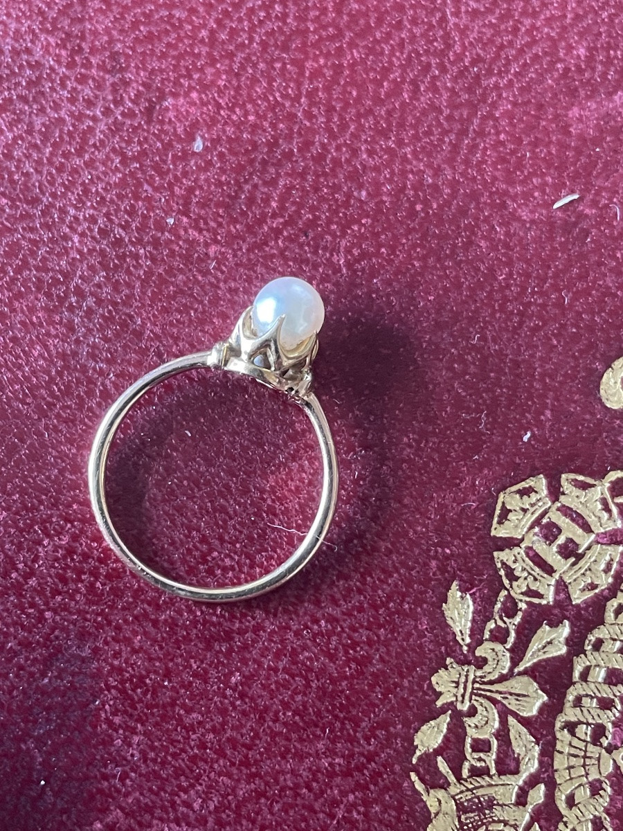 Gold And Pearl Ring -photo-5