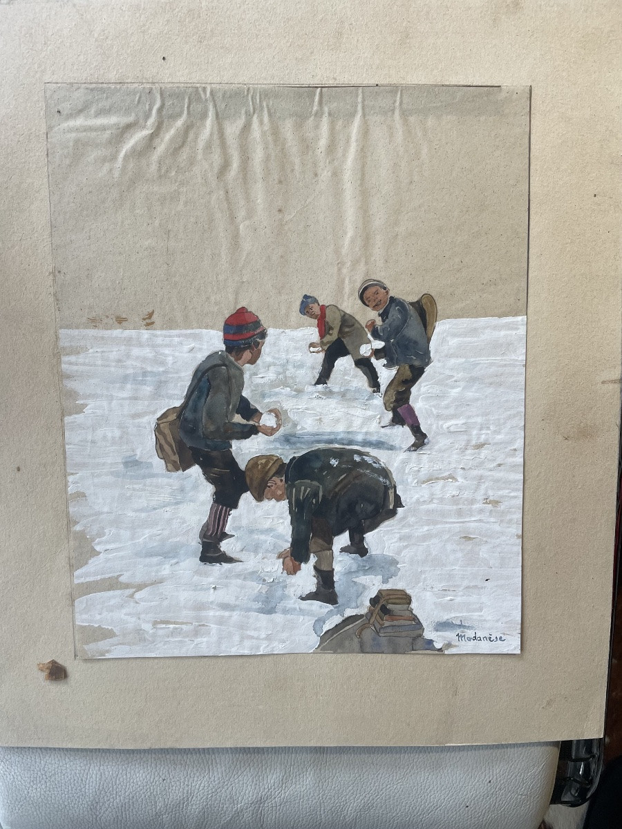 Enfants et boules de neige -photo-4