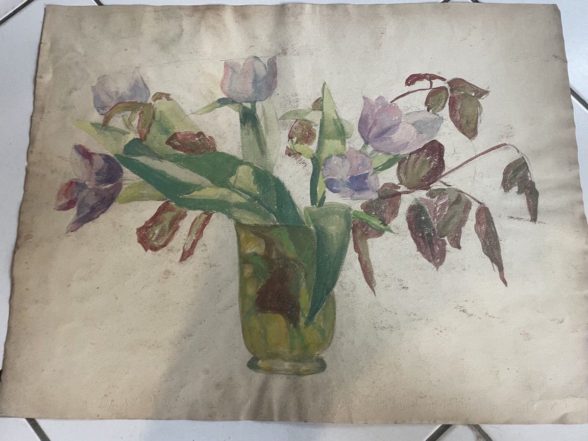 Poppies And Daffodils -photo-3