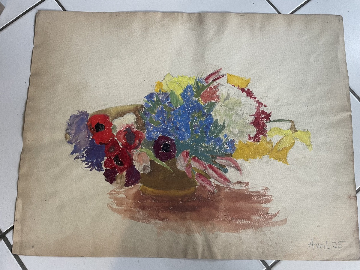 Poppies And Daffodils -photo-3