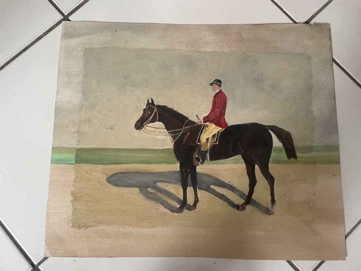 Le jockey et son cheval de course -photo-4