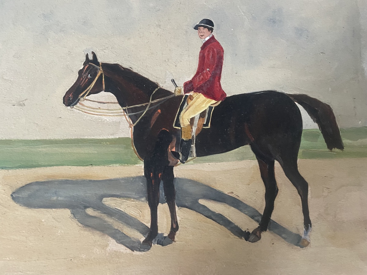 Le jockey et son cheval de course -photo-1