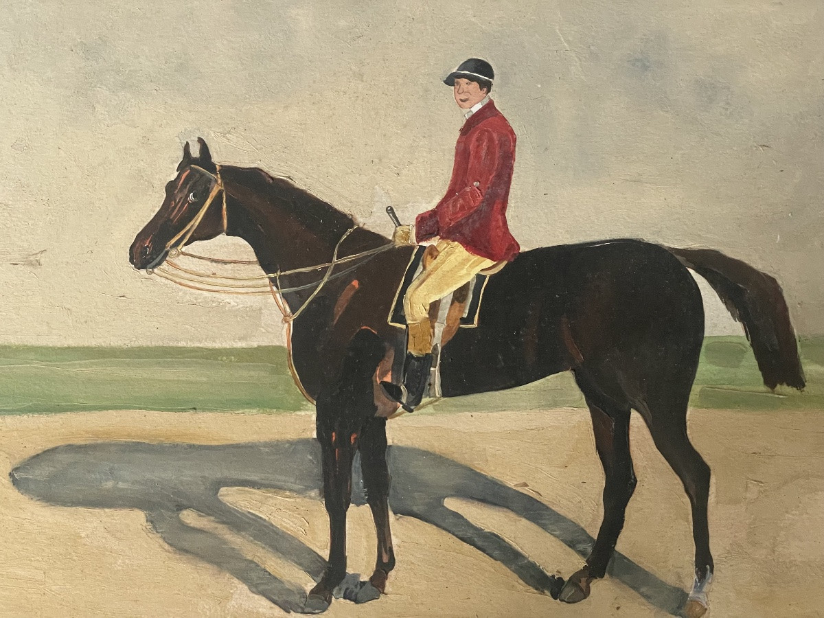 Le jockey et son cheval de course -photo-3