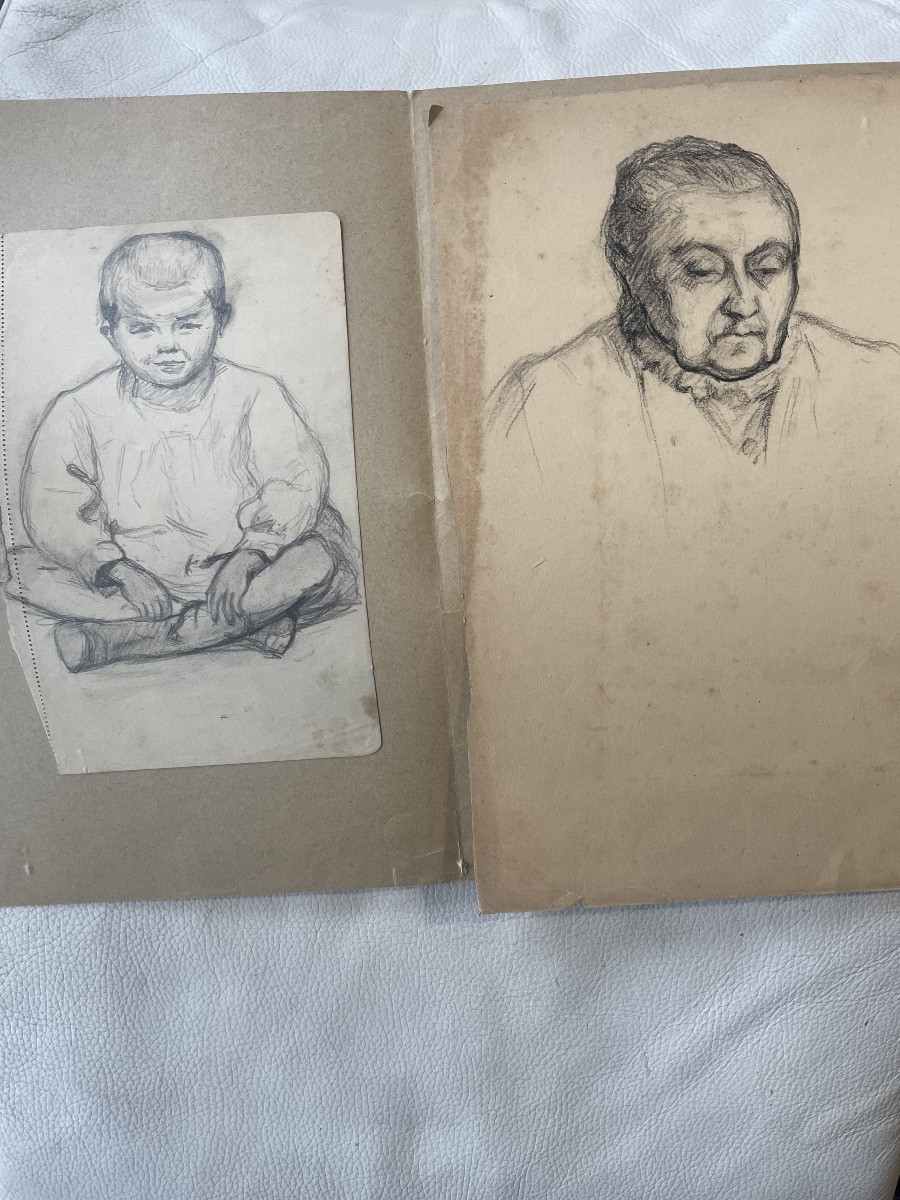 Drawings Of A Child And An Old Lady -photo-6