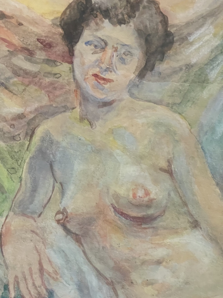 Naked Woman Sitting-photo-2