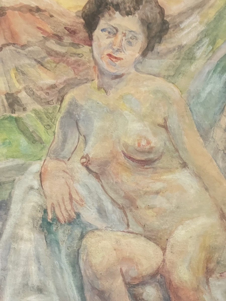 Naked Woman Sitting-photo-2