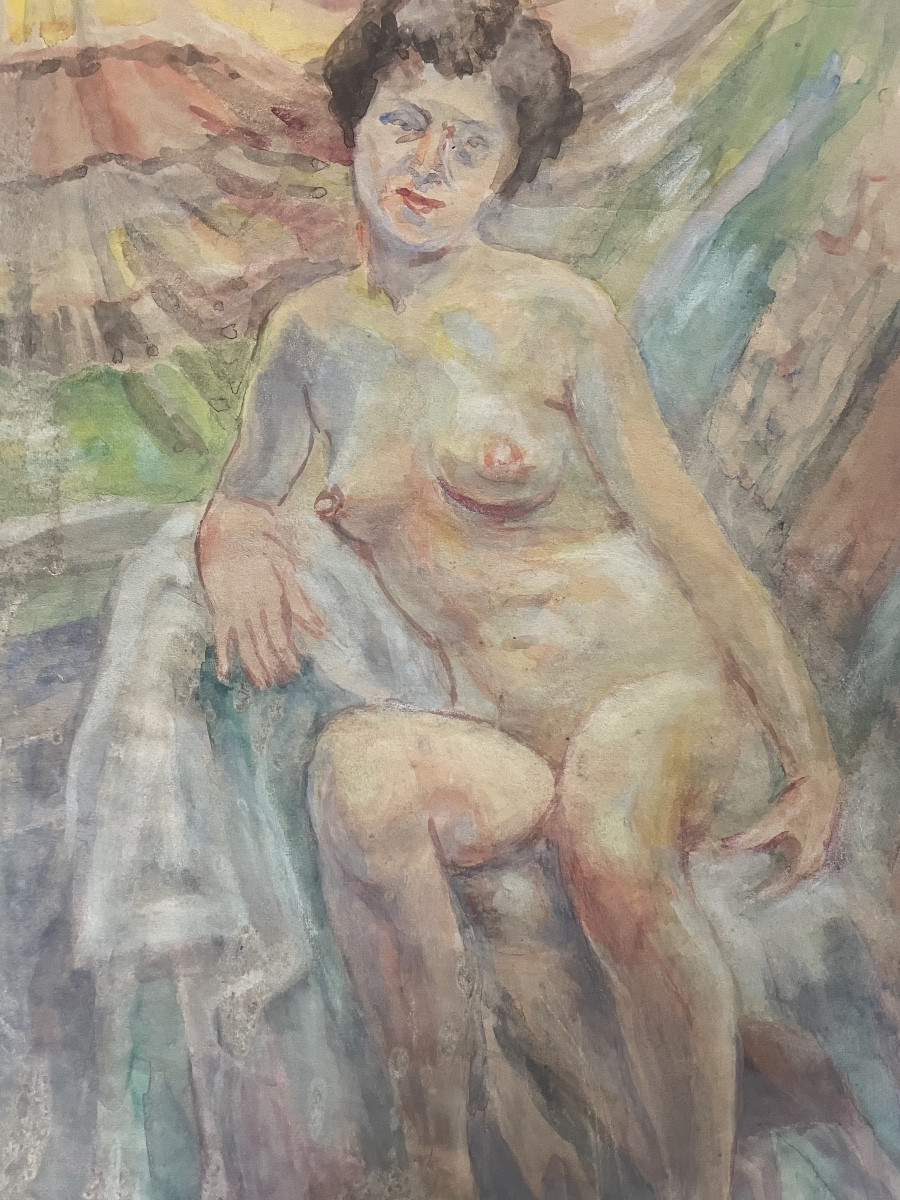 Naked Woman Sitting