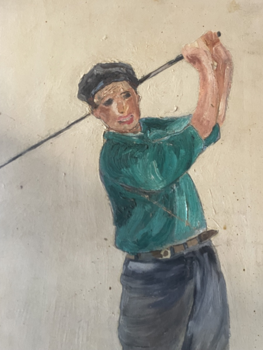 The Golfer With The Desbois Cap -photo-4