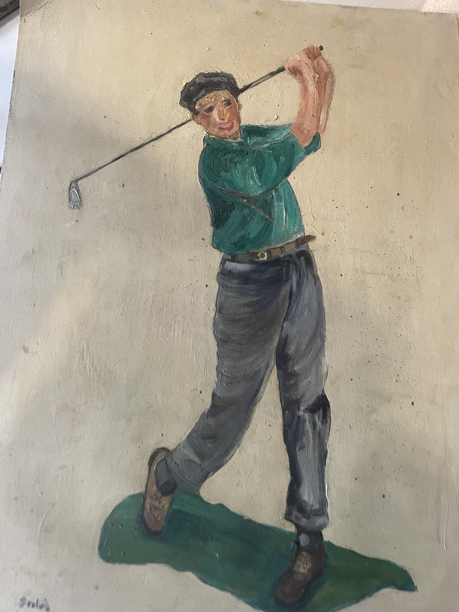 The Golfer With The Desbois Cap -photo-2