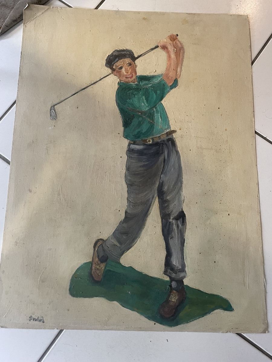 The Golfer With The Desbois Cap -photo-5