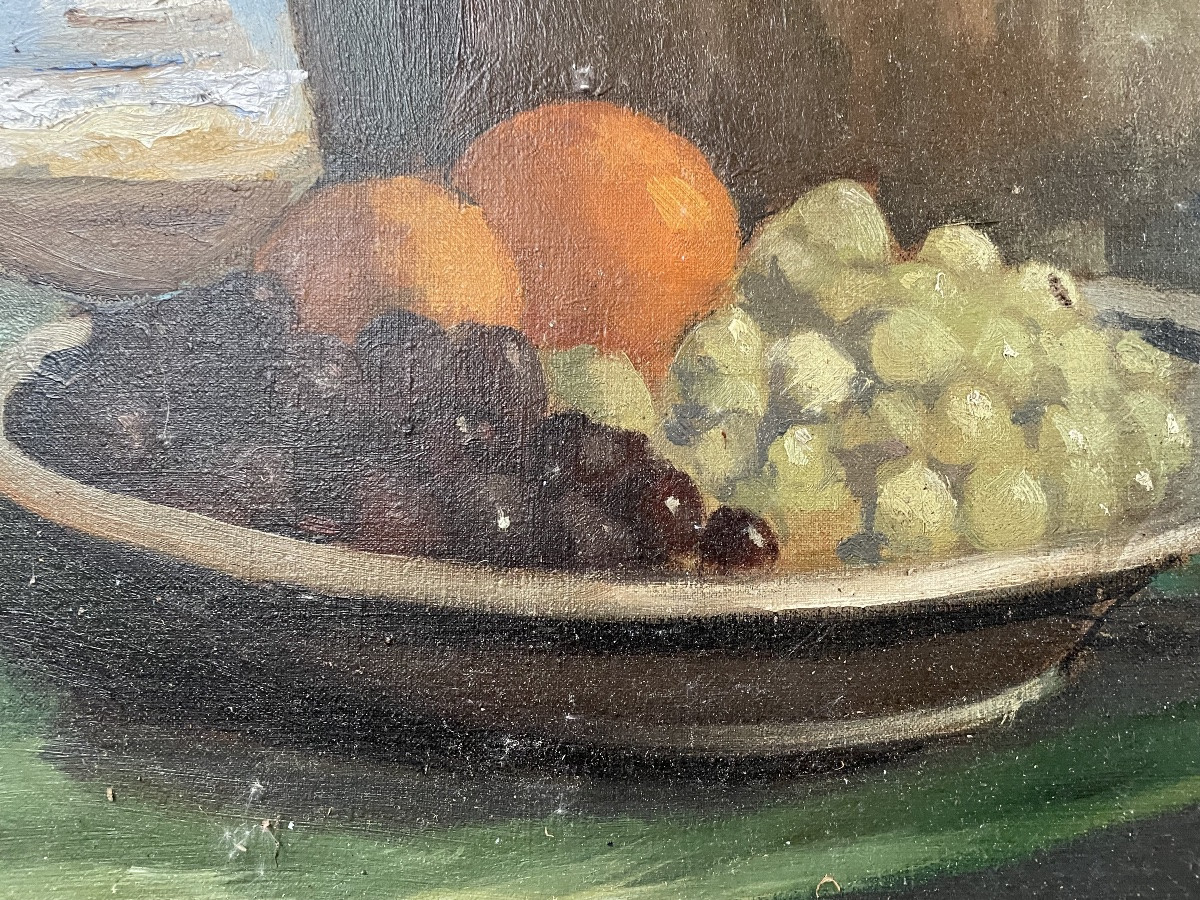 Nature morte aux oranges et raisins -photo-2