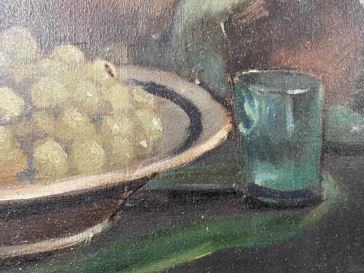 Nature morte aux oranges et raisins -photo-3