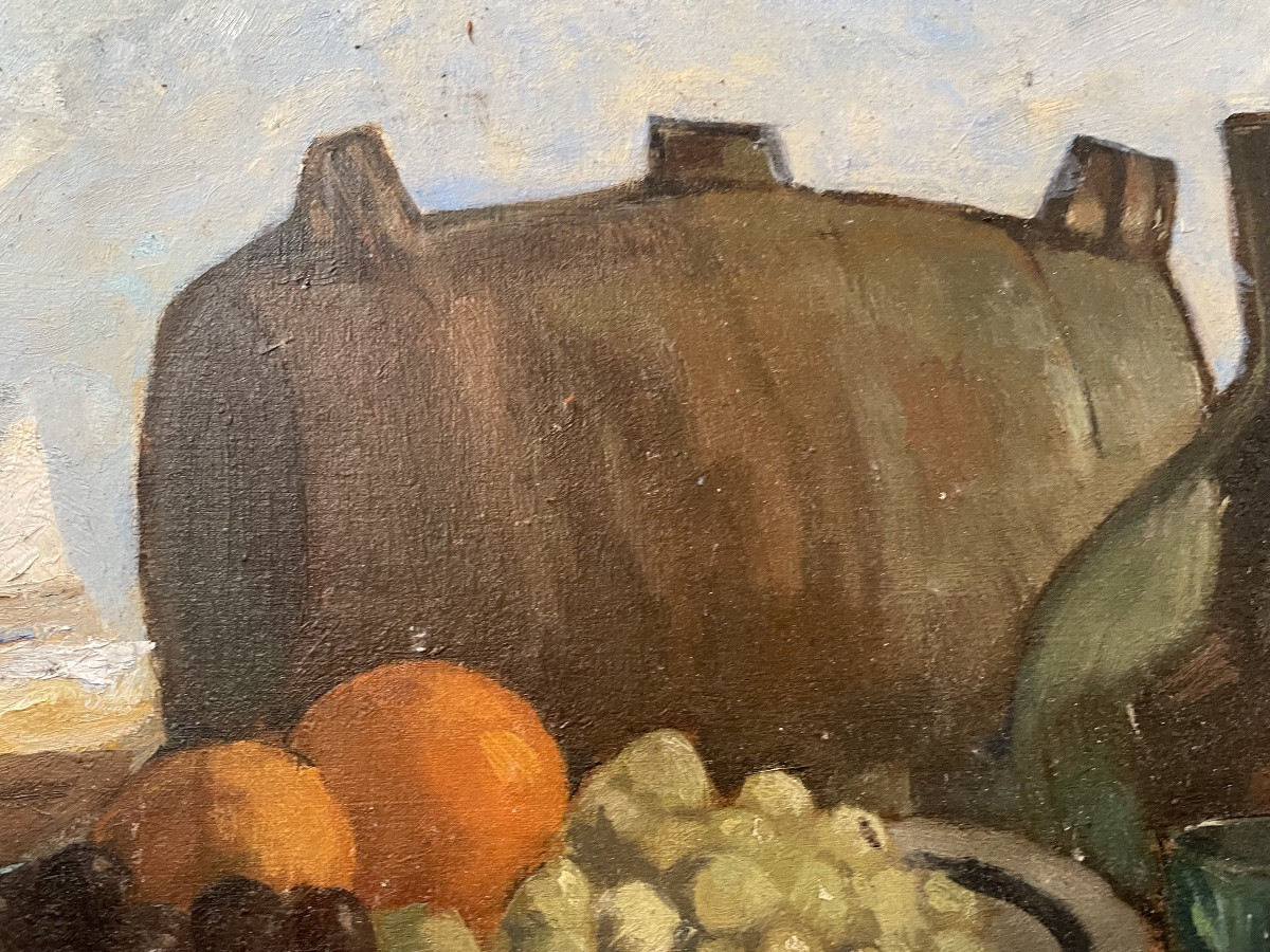 Nature morte aux oranges et raisins -photo-5