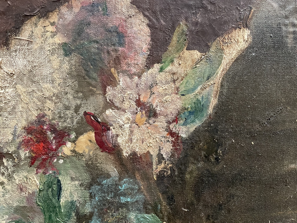 Corbeille de fruits et de fleurs -photo-3