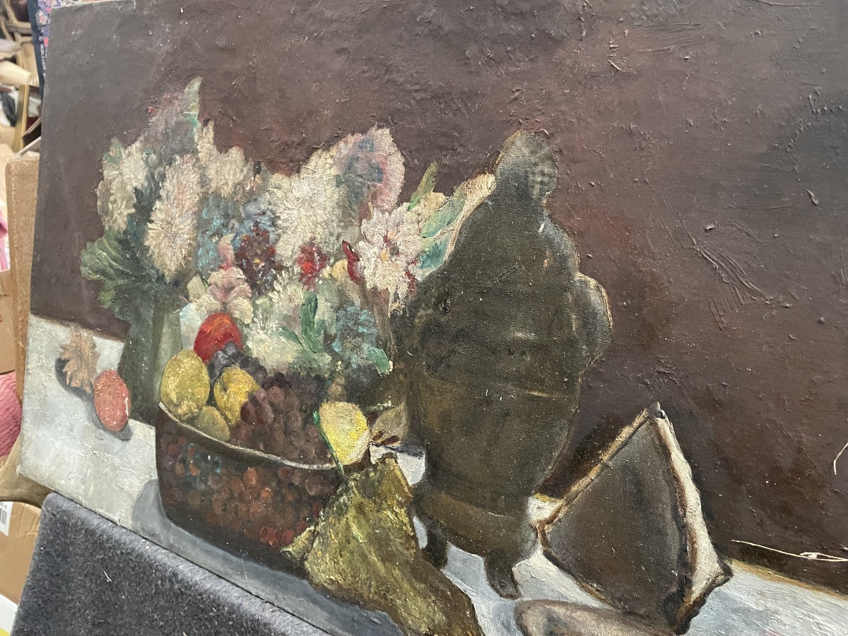 Corbeille de fruits et de fleurs -photo-4