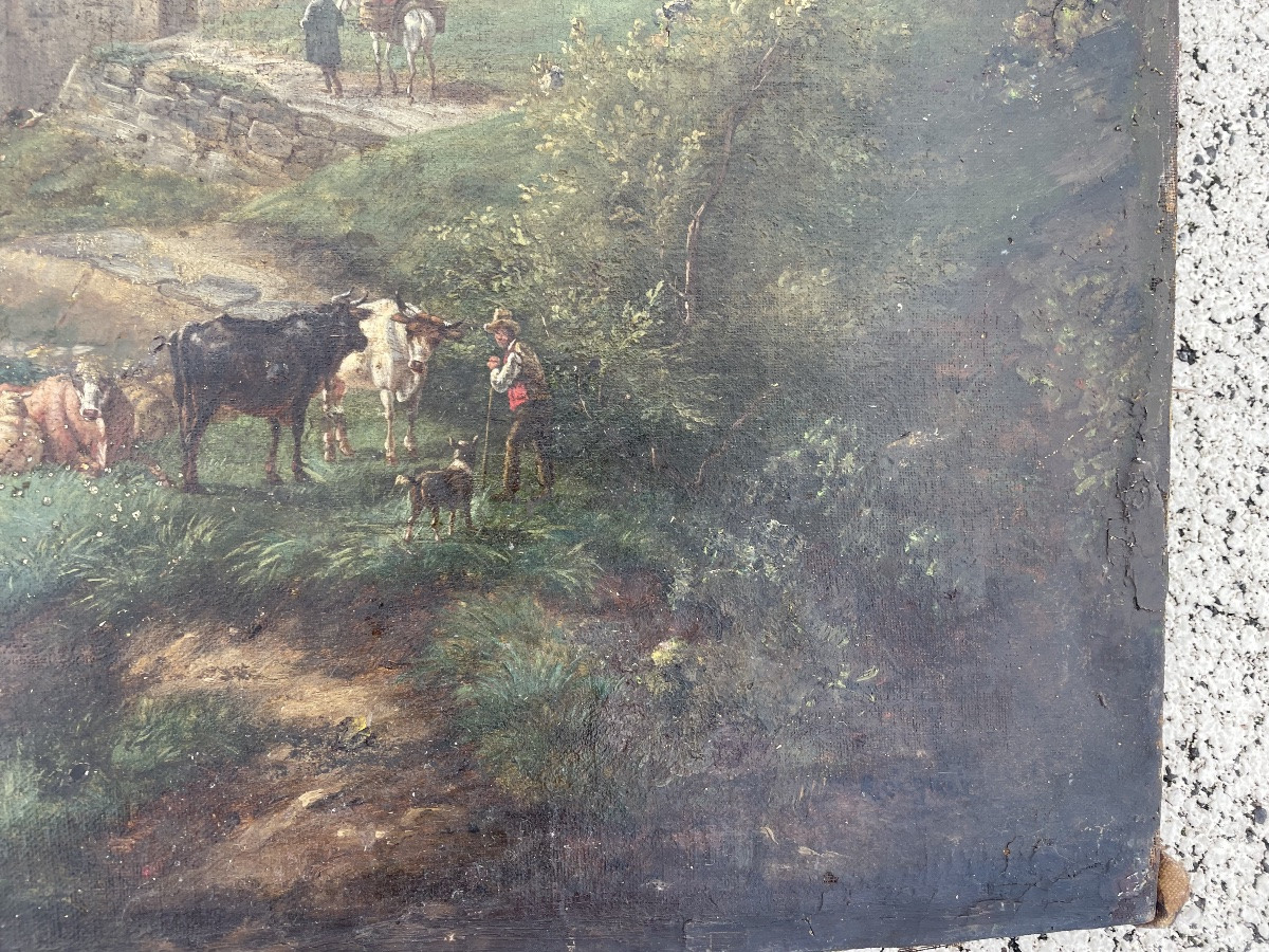 Tableau paysage animé de Coignet -photo-2