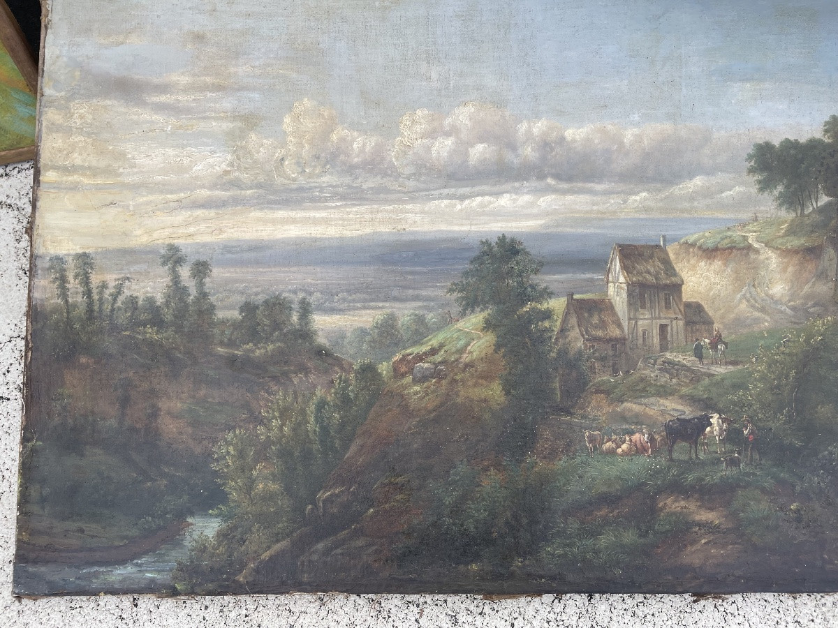 Tableau paysage animé de Coignet -photo-3