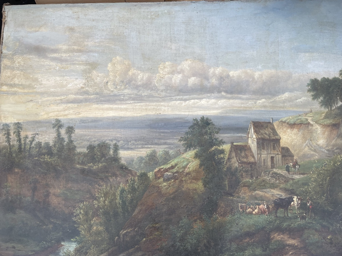 Tableau paysage animé de Coignet -photo-4