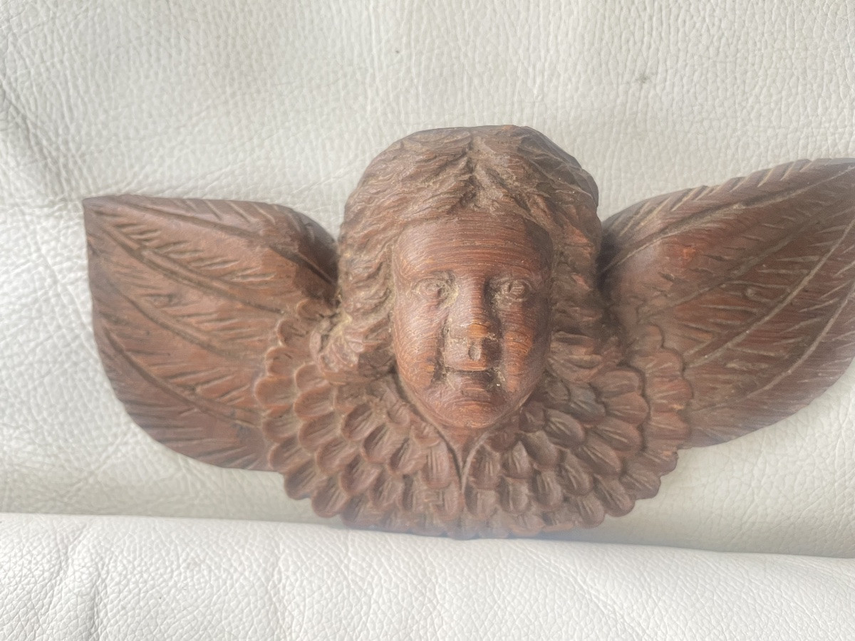 18th-century Wooden Cherub -photo-4
