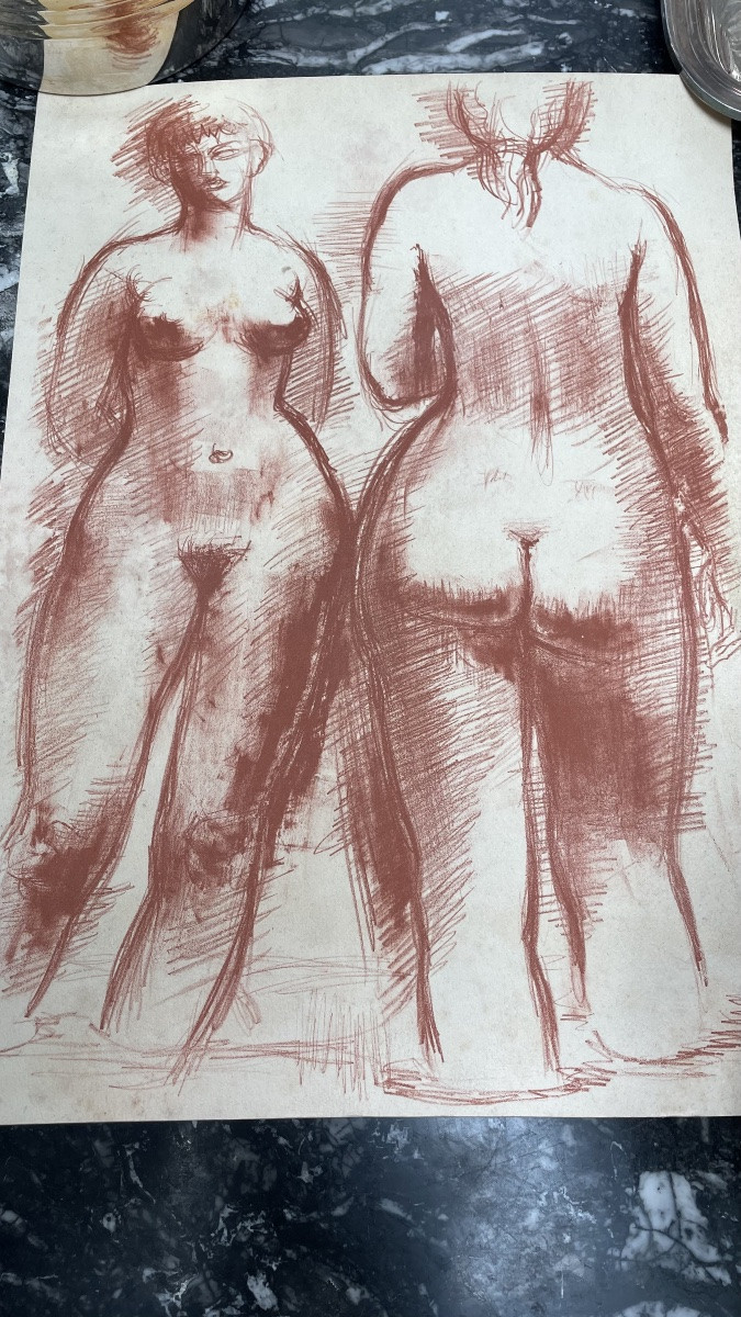 Lithographie nues féminins de Volti -photo-2