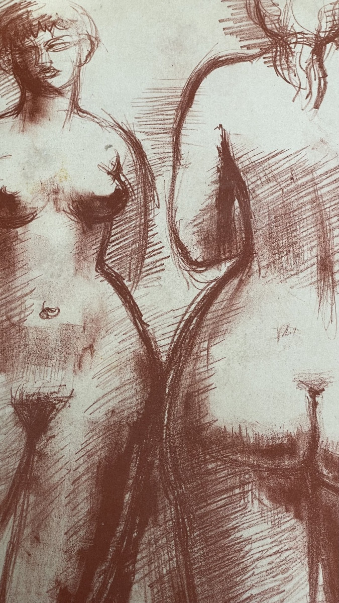 Lithographie nues féminins de Volti 