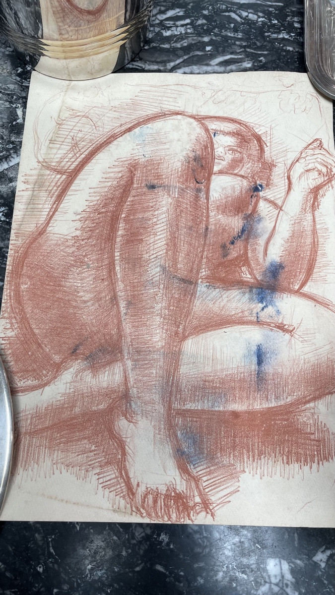 Seated Nude Woman By Volti -photo-2