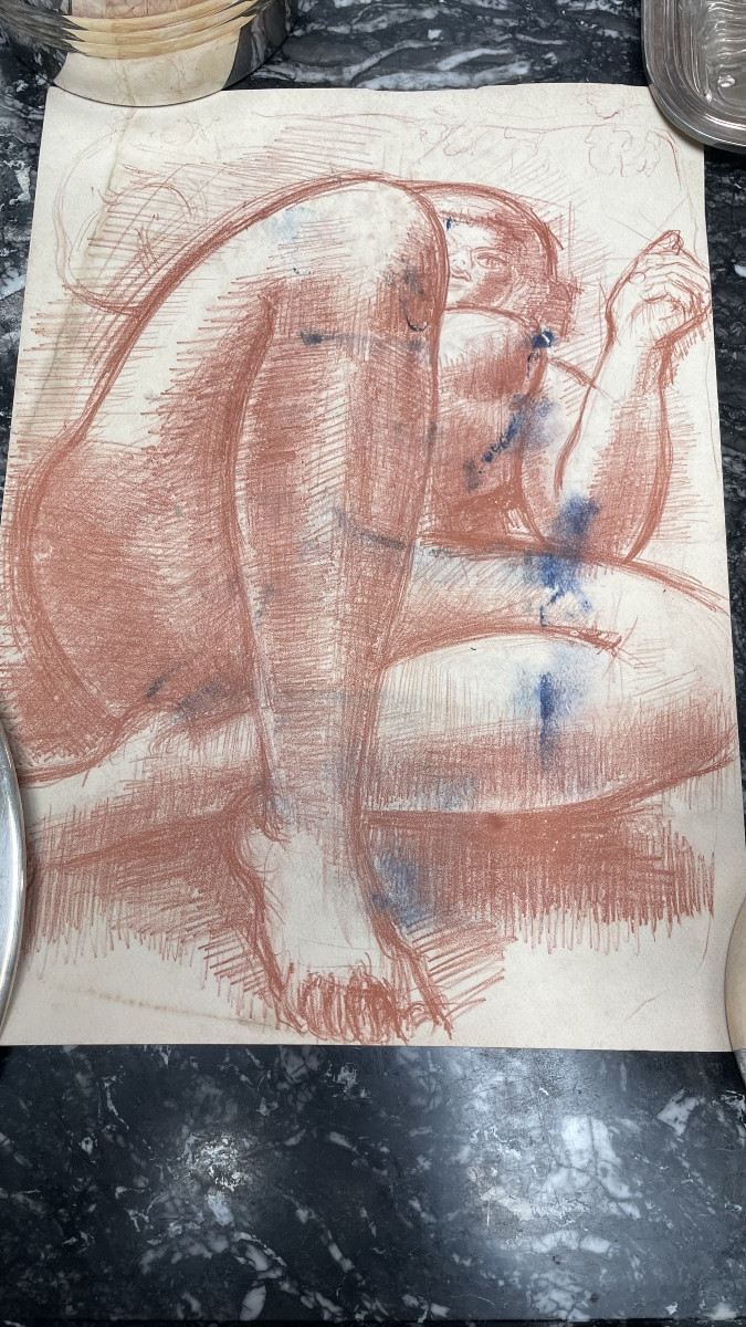 Seated Nude Woman By Volti -photo-6