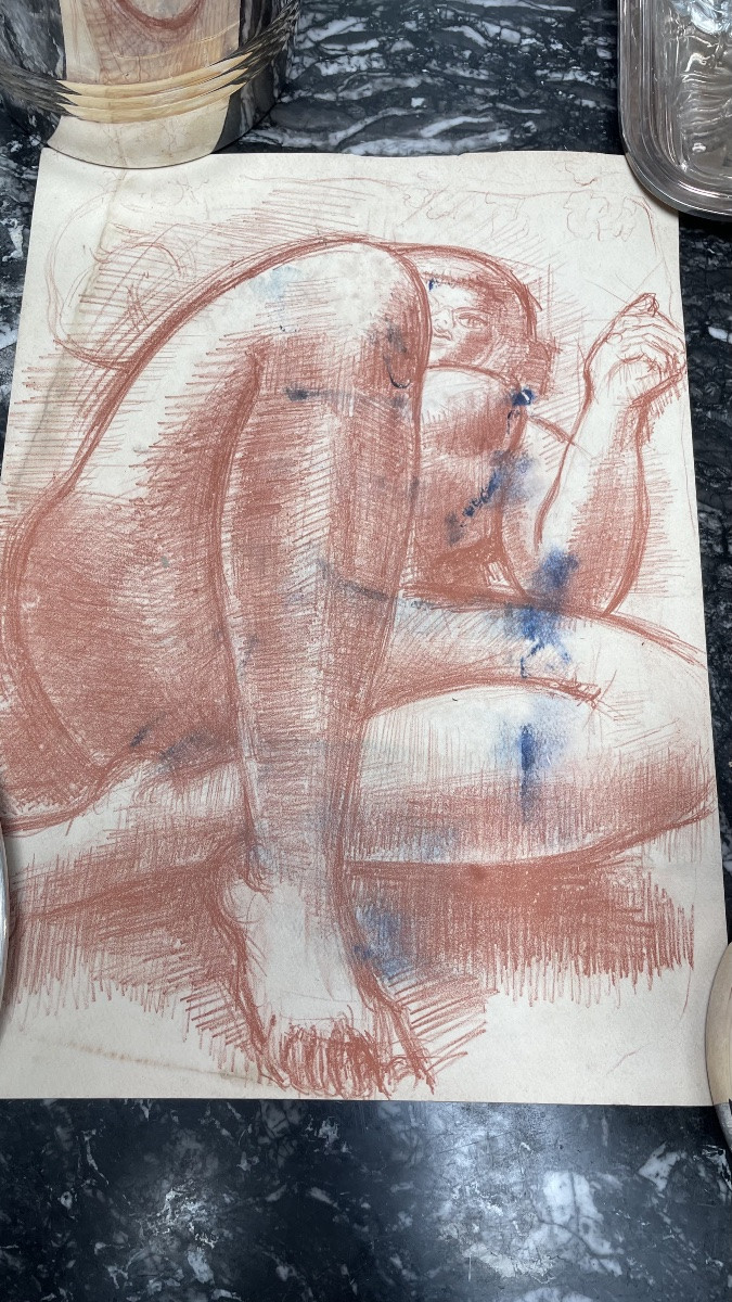 Seated Nude Woman By Volti -photo-7