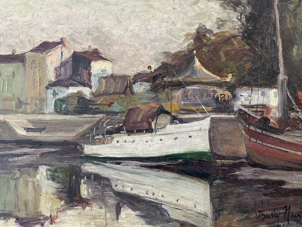 Port de Riberou à Saujon de Hainaut Berthe 